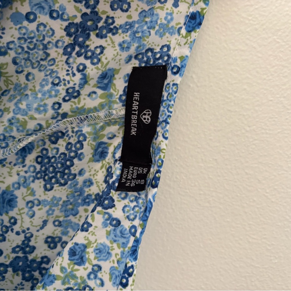 Blue Floral Skirt - Picture 2 of 2